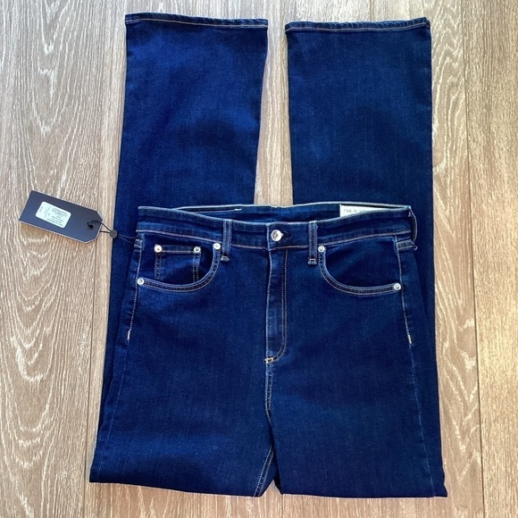 Rag & bone high rise bootcut Jeans New with tags Size 32 - Picture 8 of 11